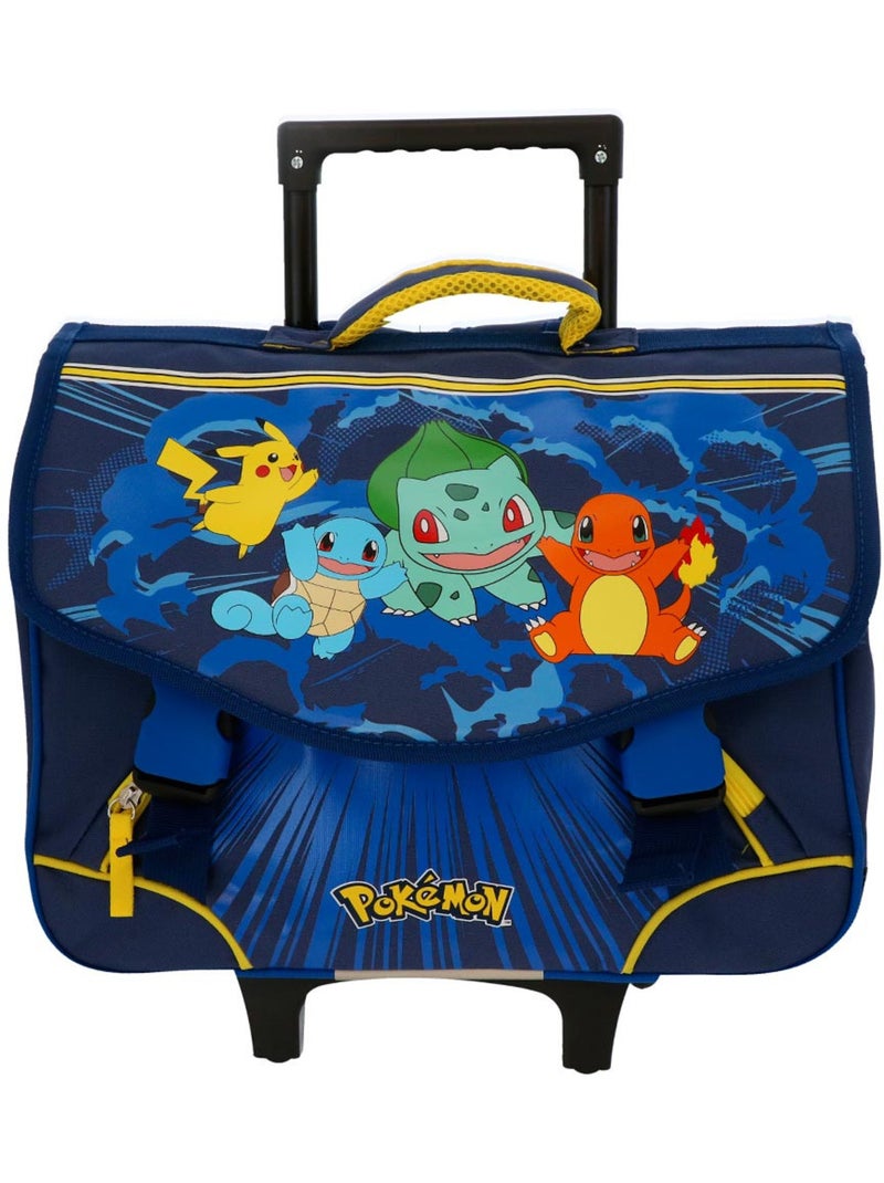 Mochila escolar con ruedas pokémon – pokemon starter pack 2 compartimentos – 41 cm Multicolor - Kiabi
