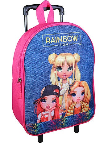 Mochila escolar con ruedas rainbow high 32 cm infantil - cmp