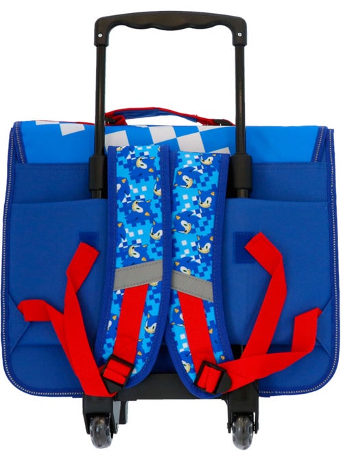 Mochila escolar con ruedas sonic flash 41 cm 2 compartimentos - Kiabi Mochila escolar con ruedas sonic flash 41 cm 2 compartimentos - Kiabi