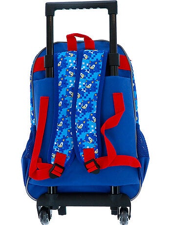 Mochila escolar con ruedas sonic flash 48 cm 2 compartimentos con cremallera