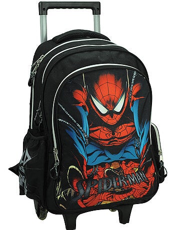 Mochila escolar con ruedas spider-man de tejido gim