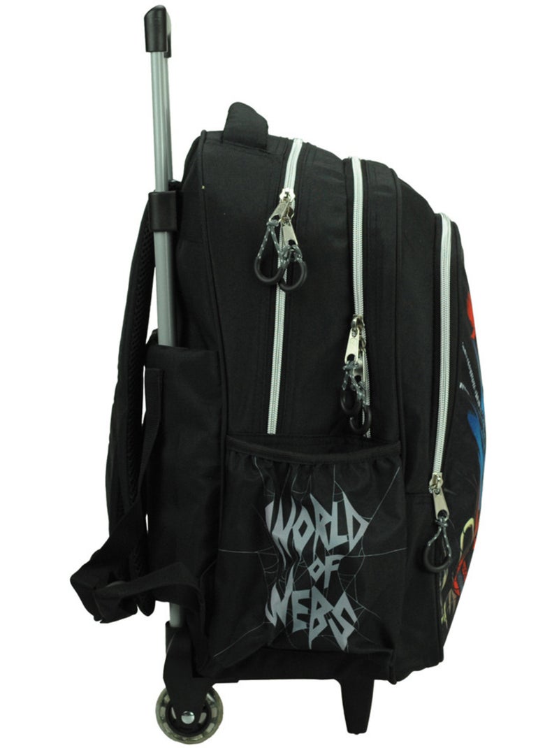 Mochila escolar con ruedas spider-man de tejido gim Negro Rojo Azul - Kiabi