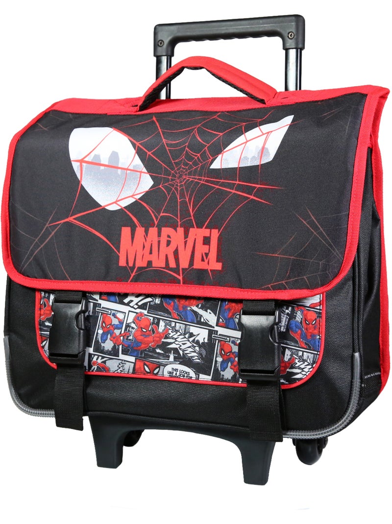 Mochila escolar con ruedas spider-man – marvel 38 cm Negro - Kiabi
