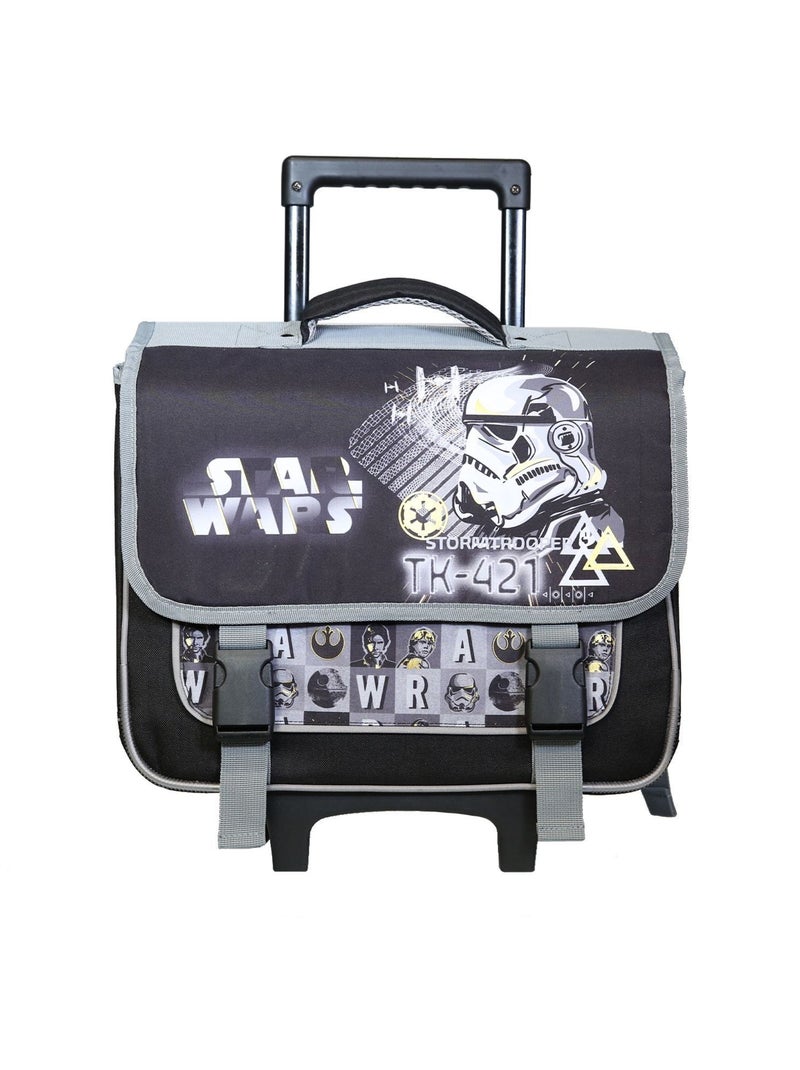 Mochila escolar con ruedas star wars – stormtrooper 38 cm Negro - Kiabi