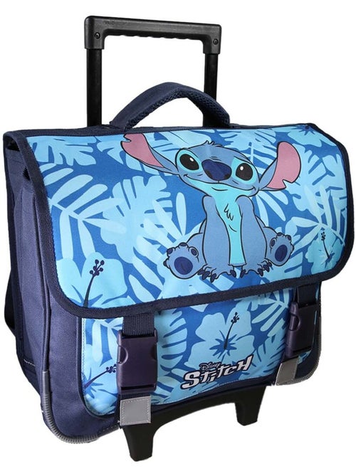 Mochila escolar con ruedas Stitch 38 cm azul 2 compartimentos - Kiabi Mochila escolar con ruedas Stitch 38 cm azul 2 compartimentos - Kiabi