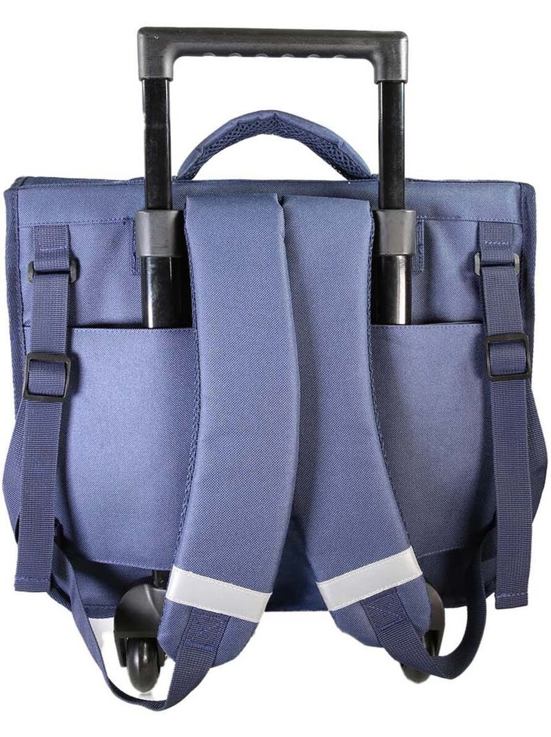 Mochila escolar con ruedas Stitch 38 cm azul 2 compartimentos Azul marino - Kiabi