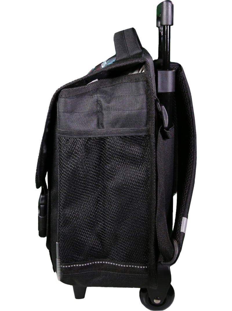 Mochila escolar con ruedas transformers – earthspark 38 cm Negro - Kiabi