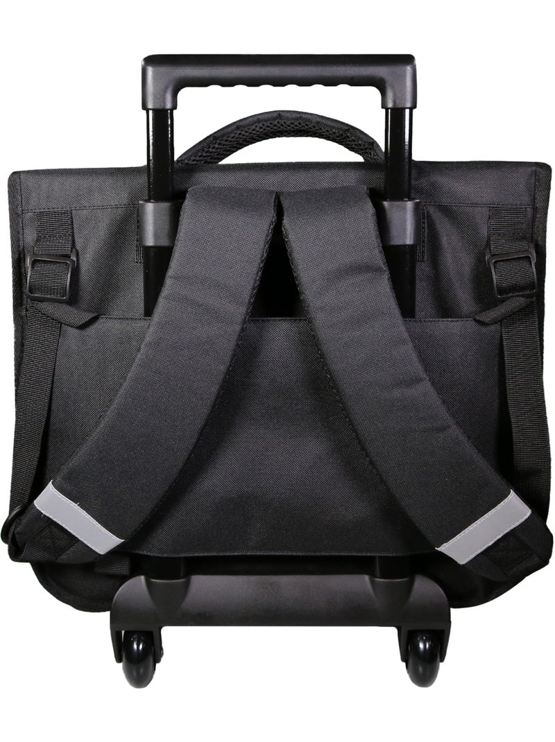 Mochila escolar con ruedas transformers – earthspark 38 cm Negro - Kiabi