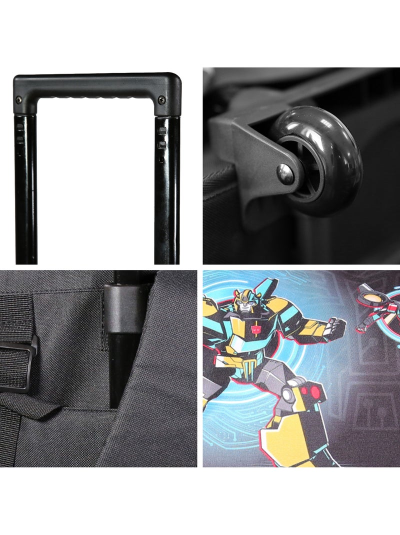 Mochila escolar con ruedas transformers – earthspark 38 cm Negro - Kiabi