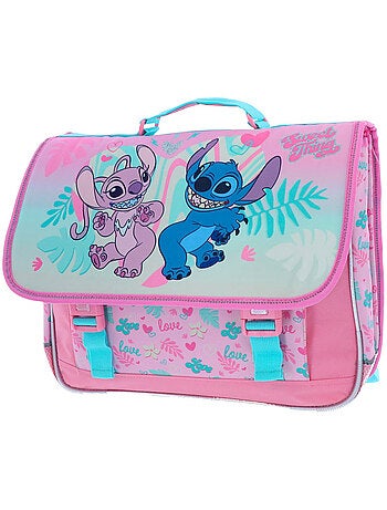 Mochila escolar con solapa lilo y stitch angel 41 cm poliéster