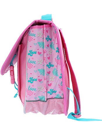 Mochila escolar con solapa lilo y stitch angel 41 cm poliéster