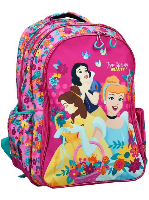 Mochila escolar disney princess motivo floral 43 cm - Kiabi Mochila escolar disney princess motivo floral 43 cm - Kiabi