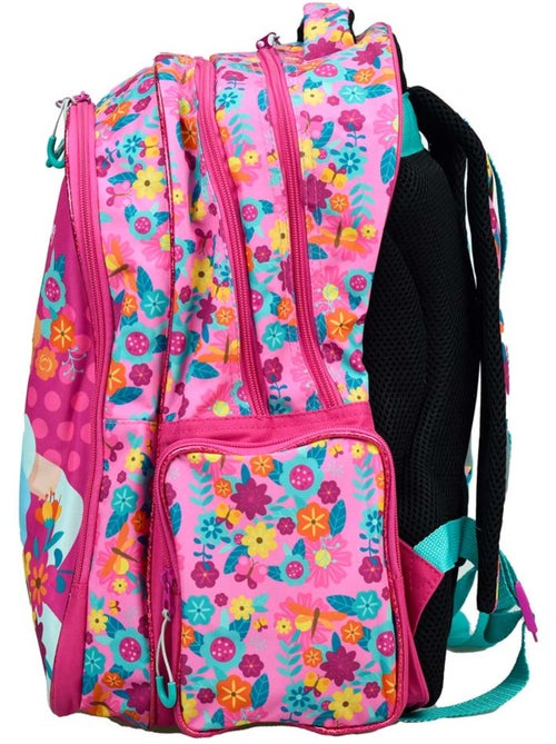 Mochila escolar disney princess motivo floral 43 cm - Kiabi Mochila escolar disney princess motivo floral 43 cm - Kiabi