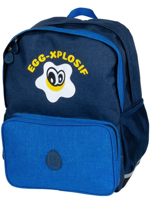 Mochila escolar eggmania 40 cm con 2 compartimentos con cremallera ddp - Kiabi Mochila escolar eggmania 40 cm con 2 compartimentos con cremallera ddp - Kiabi