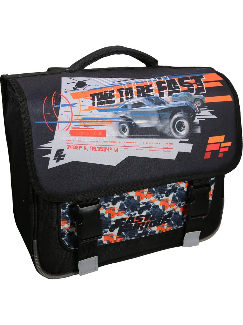 Mochila escolar fast and furious 38 cm Negro - Kiabi