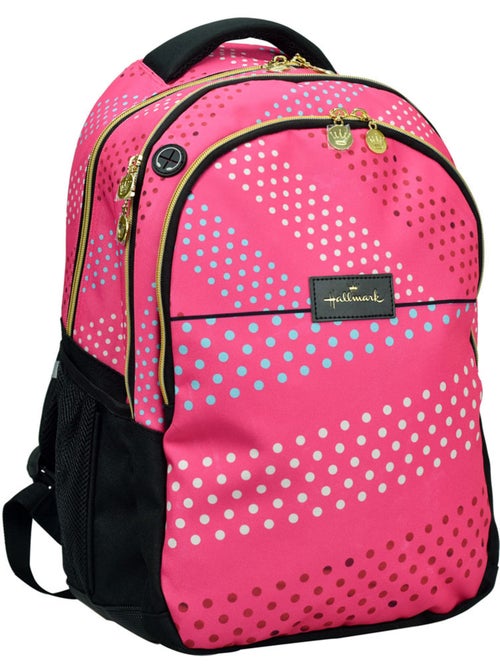 Mochila escolar hallmark con motivo de lunares en nailon/poliéster - Kiabi Mochila escolar hallmark con motivo de lunares en nailon/poliéster - Kiabi