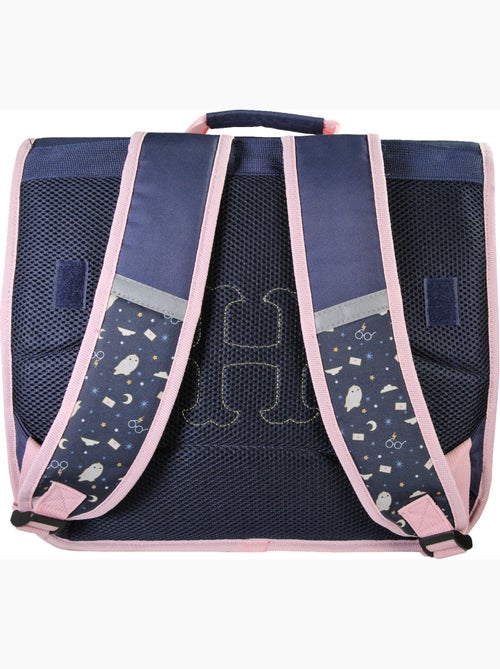 Mochila escolar Harry Potter 38 cm primaria azul y rosa 2 compartimentos - Kiabi