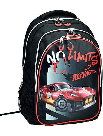 Mochila escolar hot wheels no limits estampada 43 cm