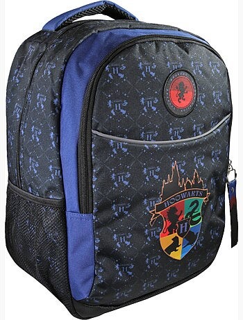 Mochila escolar infantil 2 compartimentos HARRY POTTER azul negro