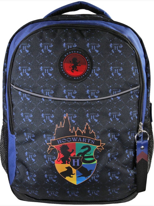 Mochila escolar infantil 2 compartimentos HARRY POTTER azul negro - Kiabi