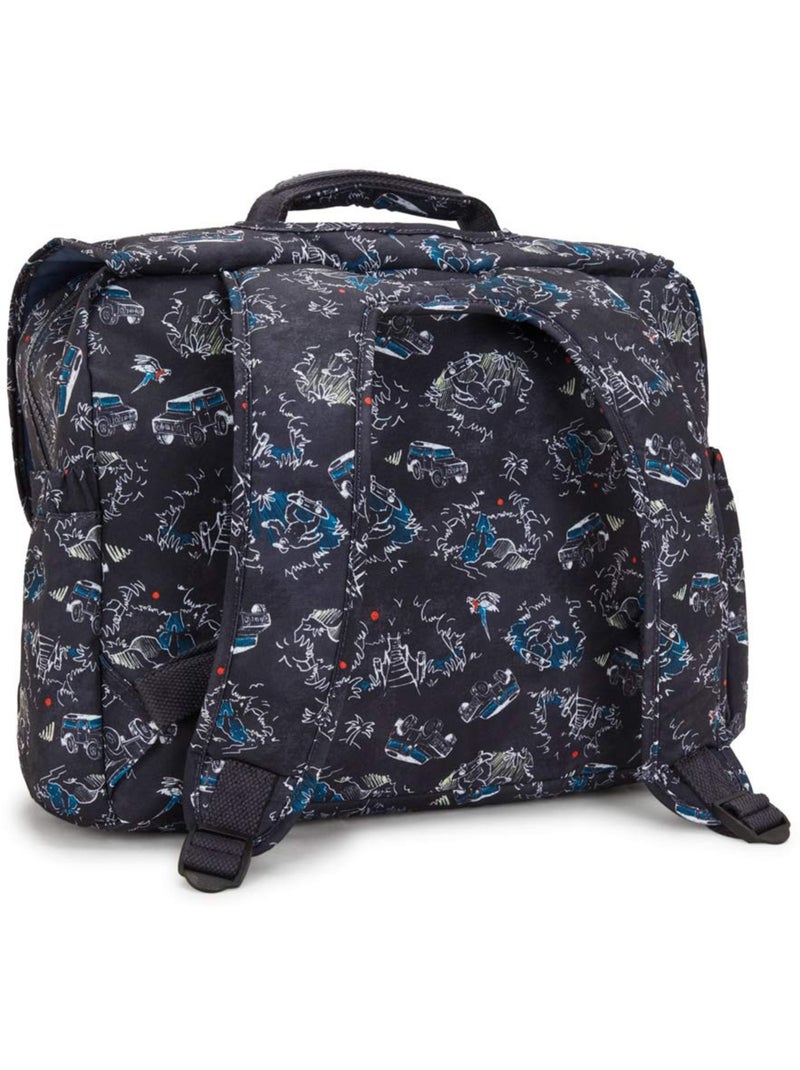 Mochila escolar infantil kipling codie m jungle fun race 38 cm - calidad premium Negro Azul Blanco - Kiabi