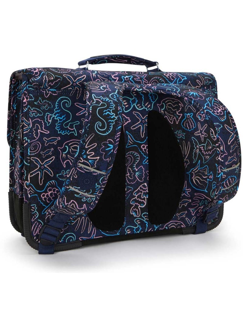 Mochila escolar infantil kipling preppy disco fish 41 cm - 3 compartimentos Azul Rosa - Kiabi