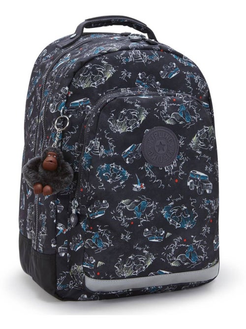 Mochila escolar kipling class room poliéster motivo jungle fun race - Kiabi Mochila escolar kipling class room poliéster motivo jungle fun race - Kiabi