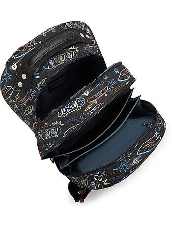 Mochila escolar kipling class room poliéster motivo neon skate