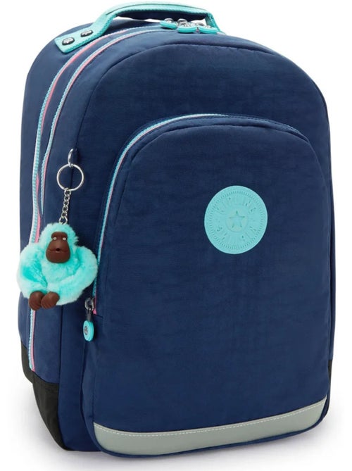 Mochila escolar kipling class room poliéster motivo resort navy - Kiabi Mochila escolar kipling class room poliéster motivo resort navy - Kiabi