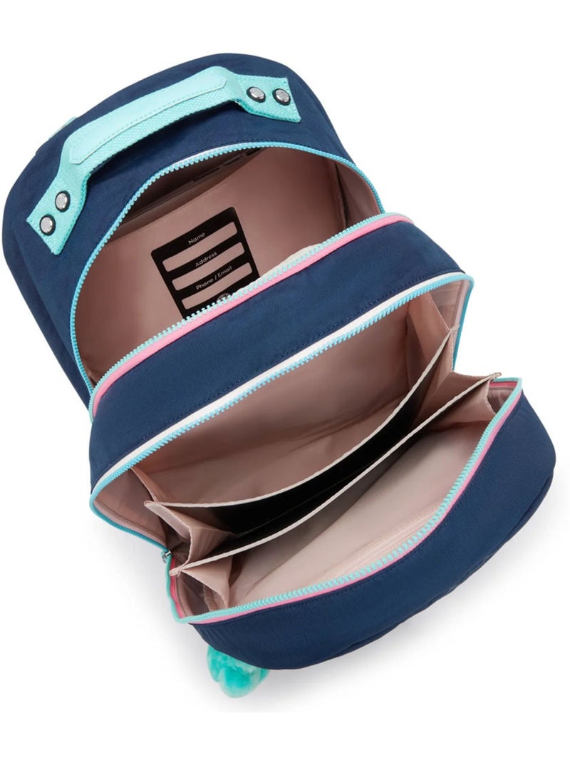Mochila escolar kipling class room poliéster motivo resort navy Azul Rosa Azul - Kiabi