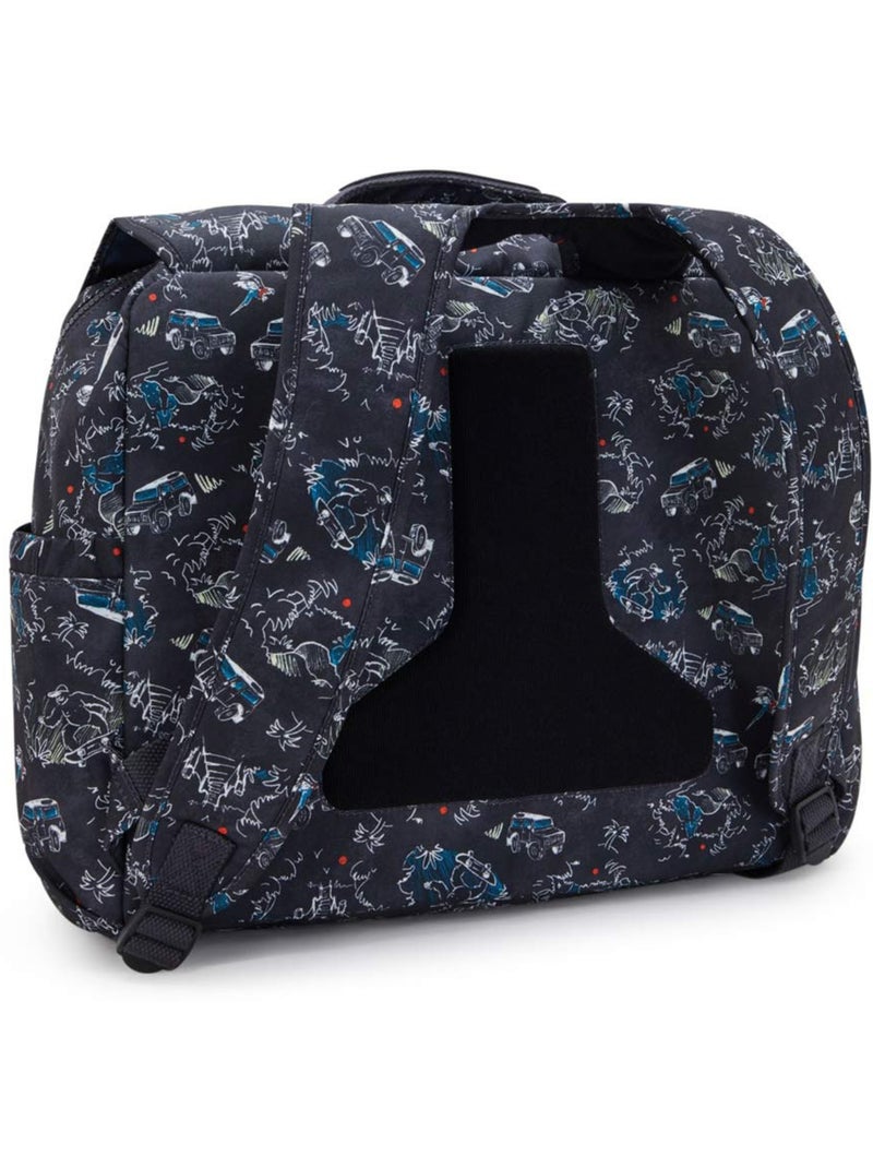 Mochila escolar kipling codie de poliéster reciclado estampado Negro Azul - Kiabi