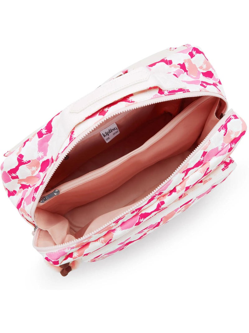 Mochila escolar kipling codie de poliéster reciclado pink palm Rosa - Kiabi