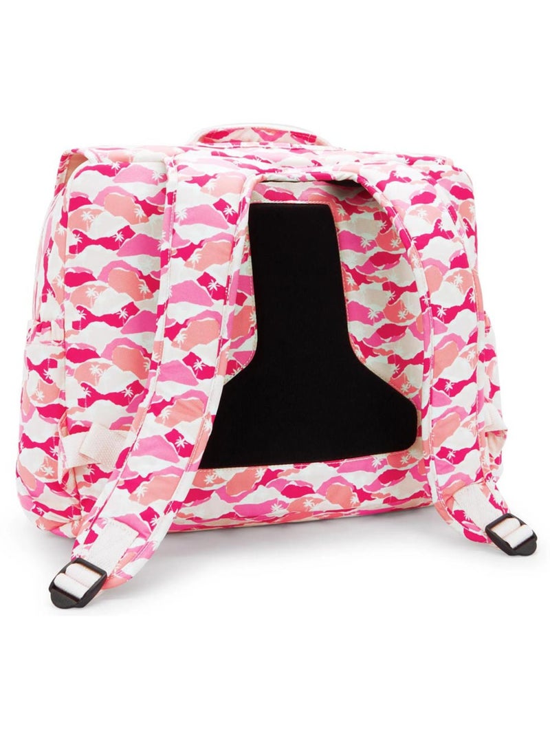 Mochila escolar kipling codie de poliéster reciclado pink palm Rosa - Kiabi