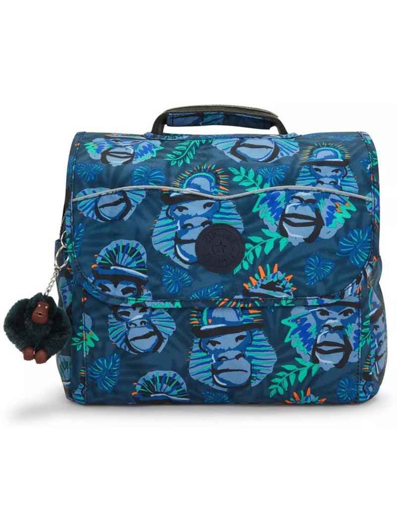 Mochila escolar kipling codie s con monos 30x25x12 cm Azul - Kiabi