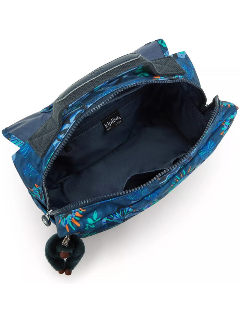 Mochila escolar kipling codie s con monos 30x25x12 cm Azul - Kiabi