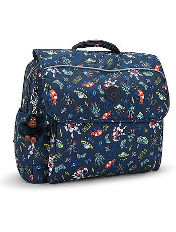Mochila escolar kipling de poliéster con estampado de unicornio