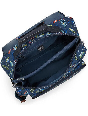Mochila escolar kipling de poliéster con estampado de unicornio