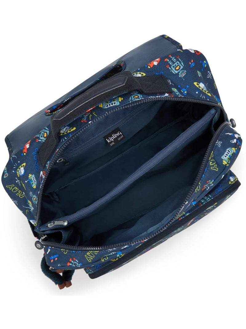 Mochila escolar kipling de poliéster con estampado de unicornio Azul Multicolor - Kiabi