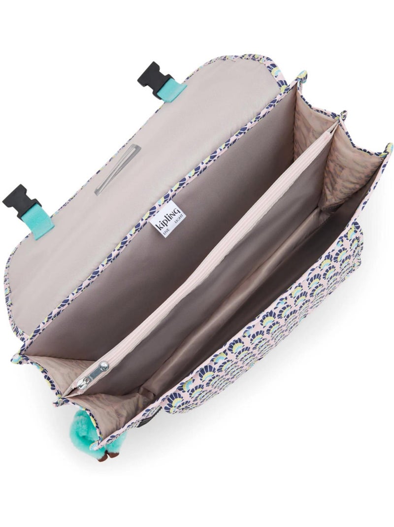 Mochila escolar kipling preppy coquillages 41 cm - 3 compartimentos Azul Rosa - Kiabi