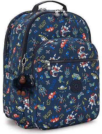 Mochila escolar kipling seoul college extra space game 44 cm con compartimento ordenador