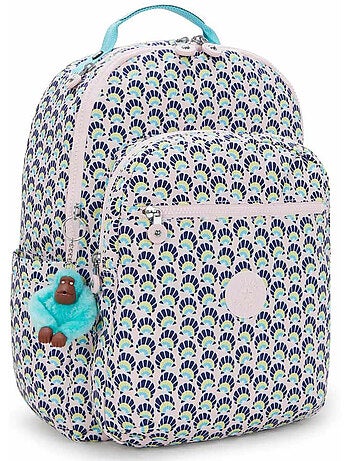 Mochila escolar kipling seoul coquillage con compartimento para ordenador - 44 cm