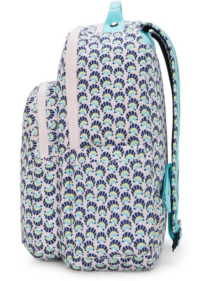 Mochila escolar kipling seoul coquillage con compartimento para ordenador - 44 cm Azul Rosa - Kiabi