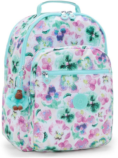 Mochila escolar kipling seoul de tejido sintético con estampado floral - Kiabi Mochila escolar kipling seoul de tejido sintético con estampado floral - Kiabi