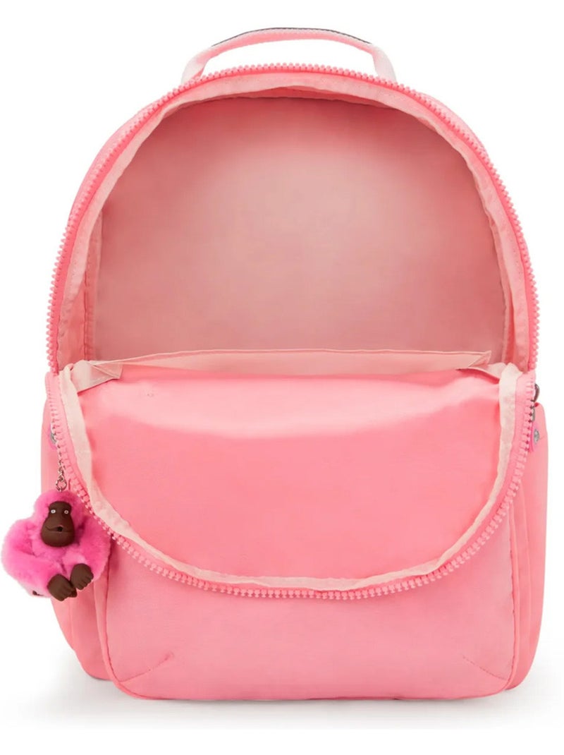 Mochila escolar kipling seoul lap coral sea 44 cm - con bolsillo protector para ordenador Coral - Kiabi