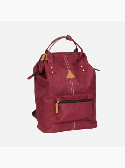 Mochila escolar ligera 1 compartimento POIDS PLUME burdeos - Kiabi Mochila escolar ligera 1 compartimento POIDS PLUME burdeos - Kiabi