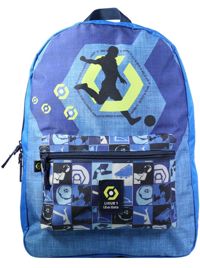 Mochila escolar ligue 1 football de poliéster 40 cm Azul - Kiabi