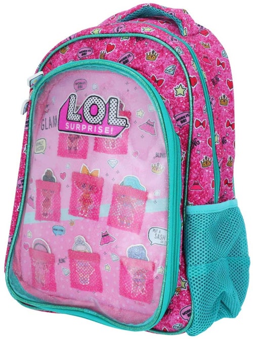 Mochila escolar lol surprise de pvc con purpurina - Kiabi Mochila escolar lol surprise de pvc con purpurina - Kiabi