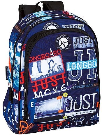 Mochila escolar longboard just move 43 cm - calidad premium