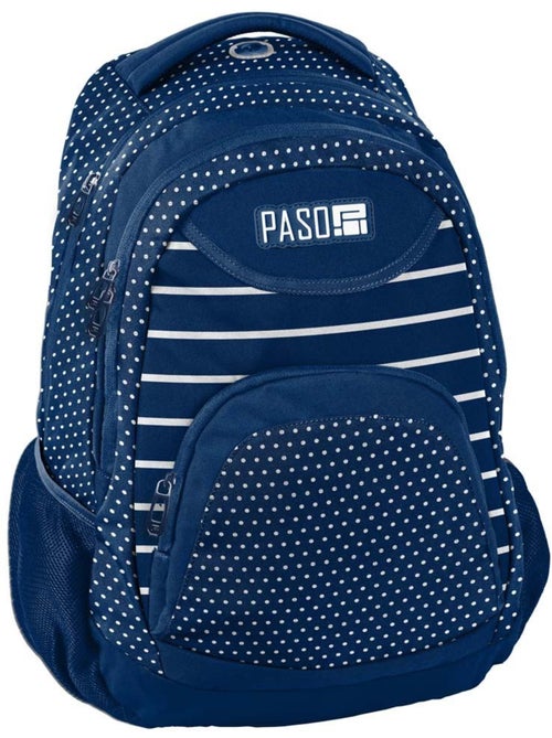 Mochila escolar lunares blancos 2 compartimentos 43 x 31 x 19 cm – cmp - Kiabi Mochila escolar lunares blancos 2 compartimentos 43 x 31 x 19 cm – cmp - Kiabi