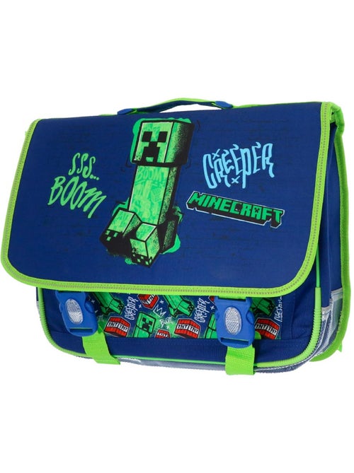 Mochila escolar minecraft creeper boom de poliéster - Kiabi